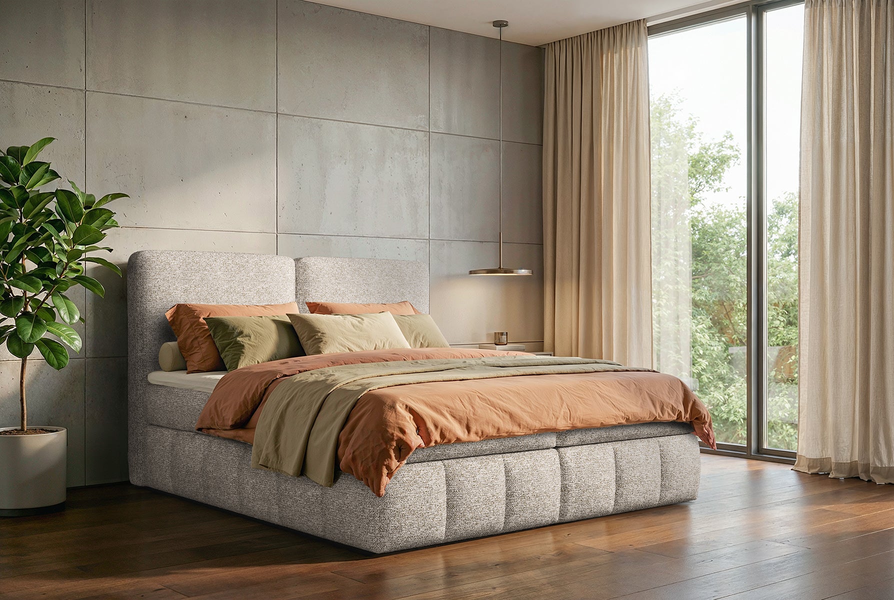Bueno magasinseng 160x200 cm m/gavl