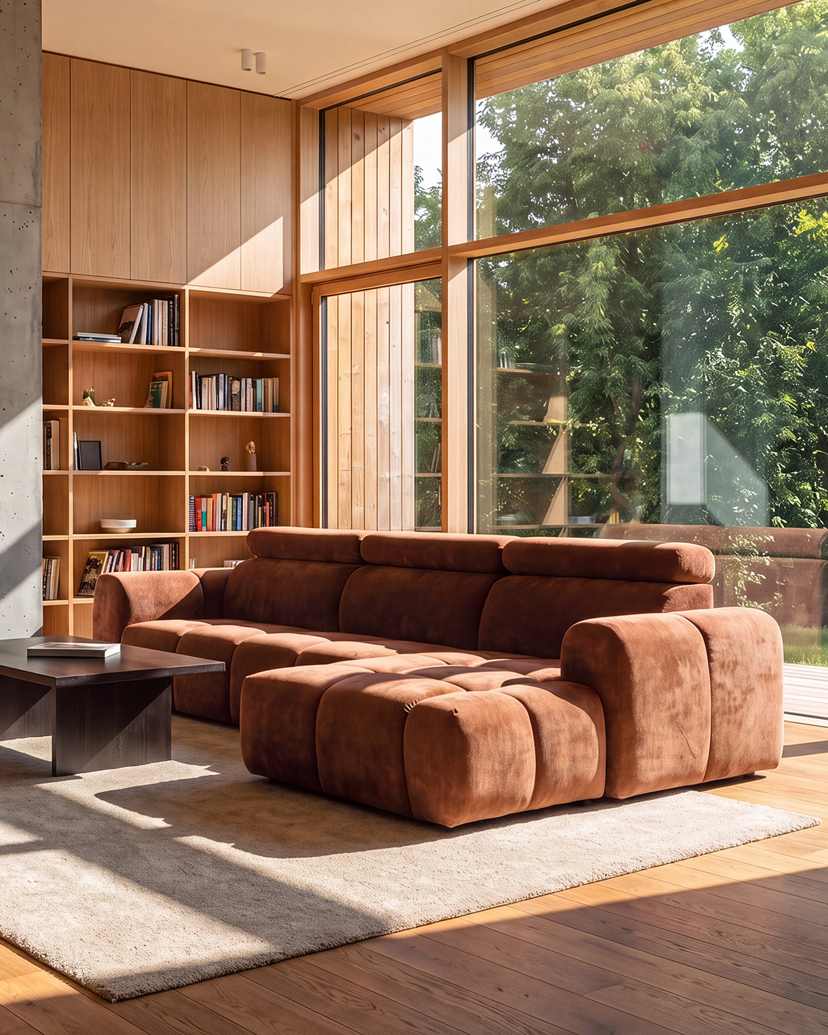 Lirra sovesofa, chaiselong højre