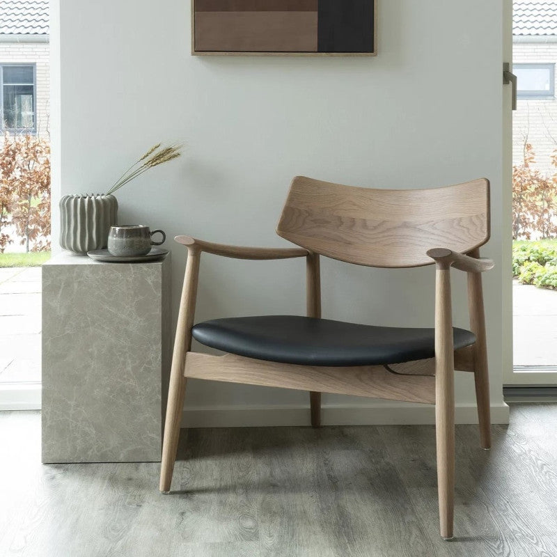 Frame loungestol, natur/sort