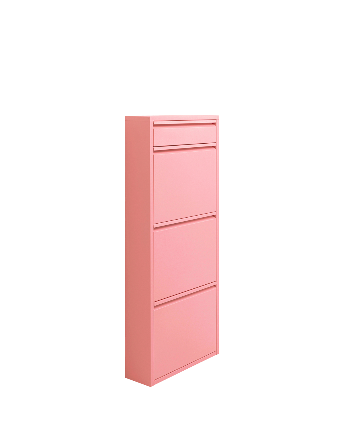 Caruso skoskab, 3 låger og 1 skuffe, Rosa