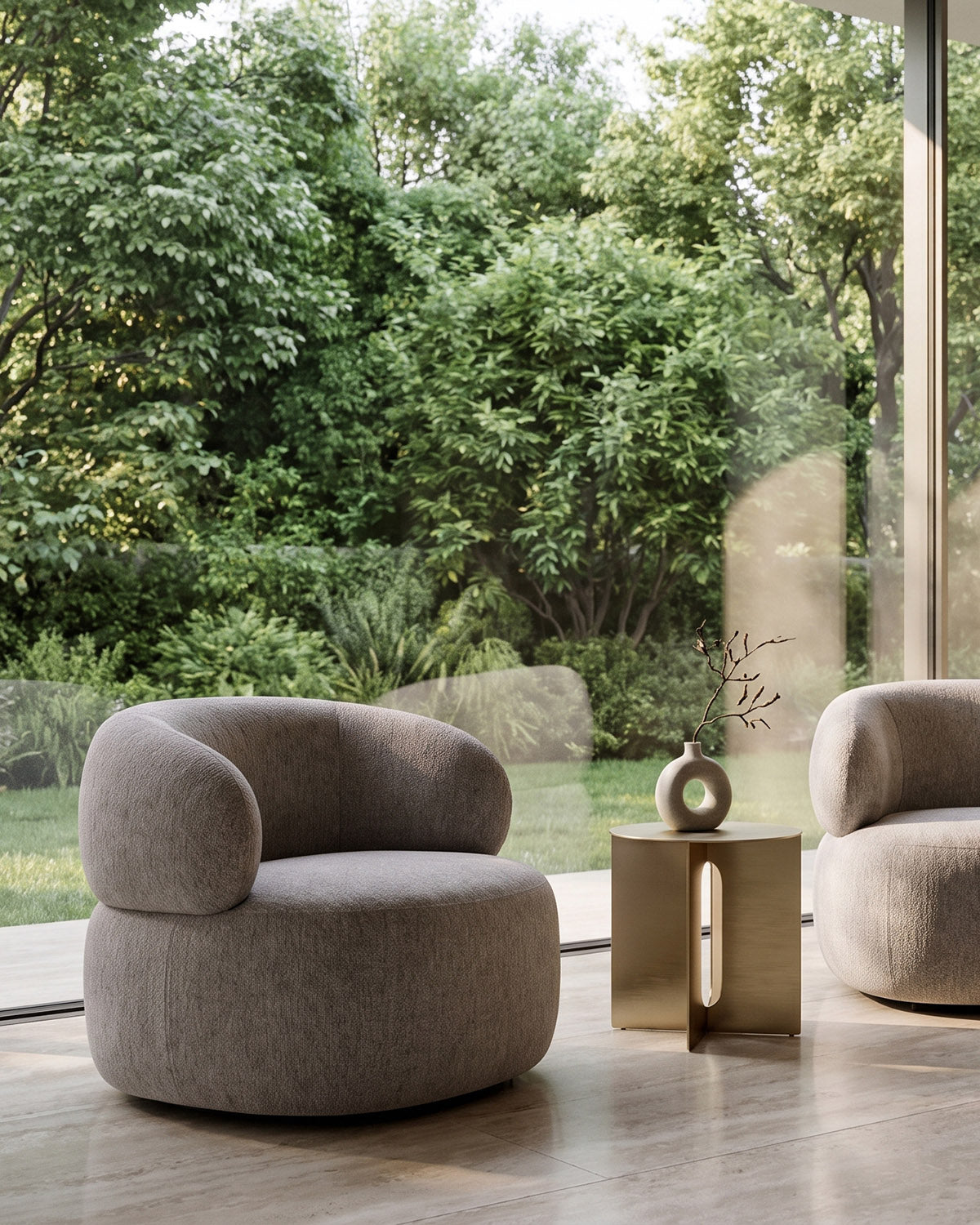 Tino loungestol, lys Taupe