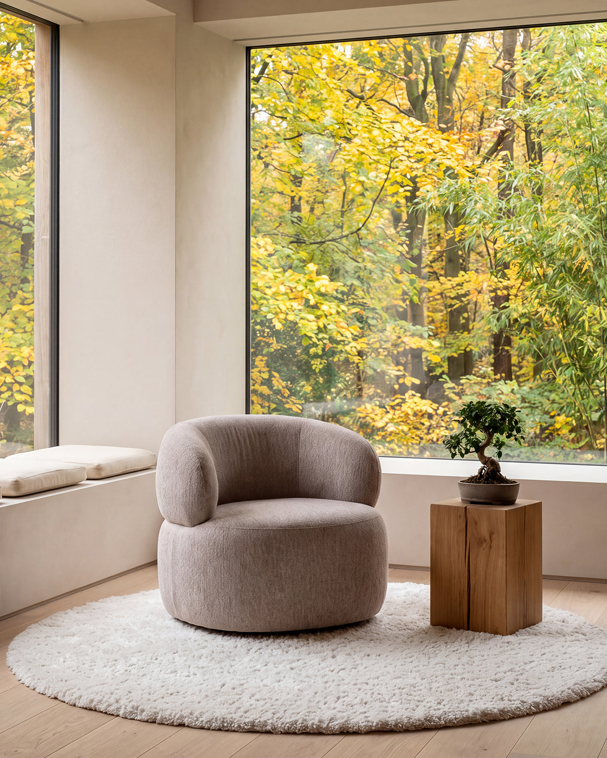 Tino loungestol, lys Taupe