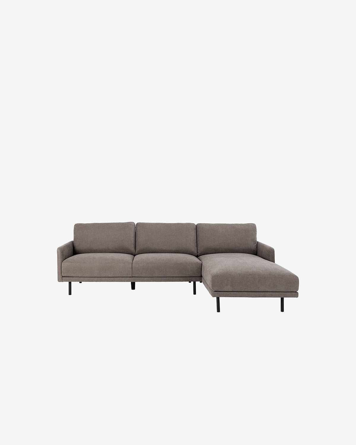 Calma, sofa m/chaiselong, dusty brown
