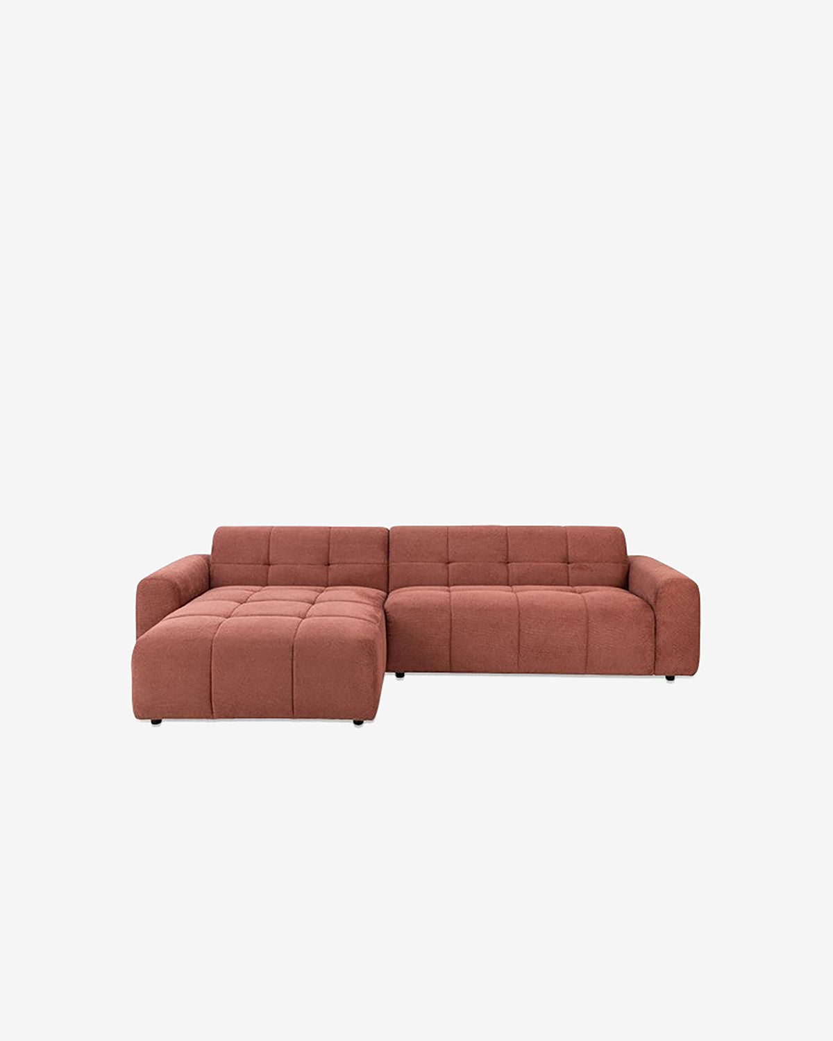 Columbia sofa m/chaiselong, terracotta