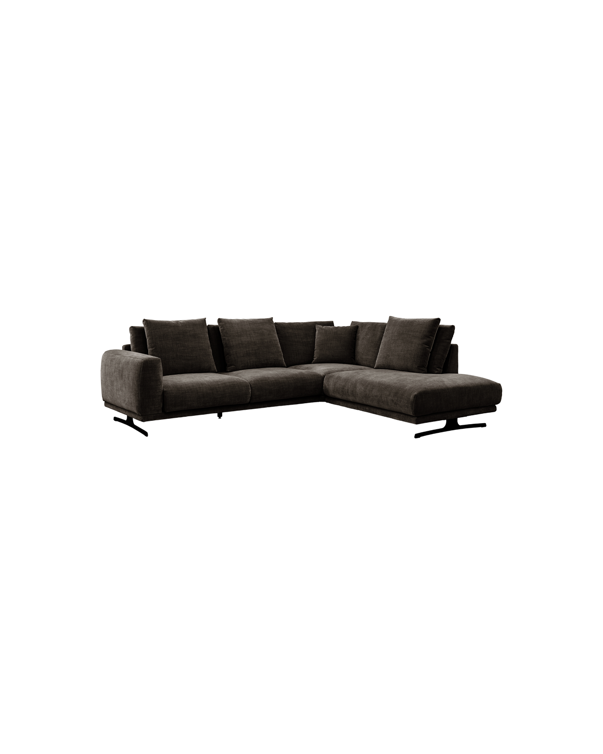 Salerno hjørnesofa, Højrevendt m. open end