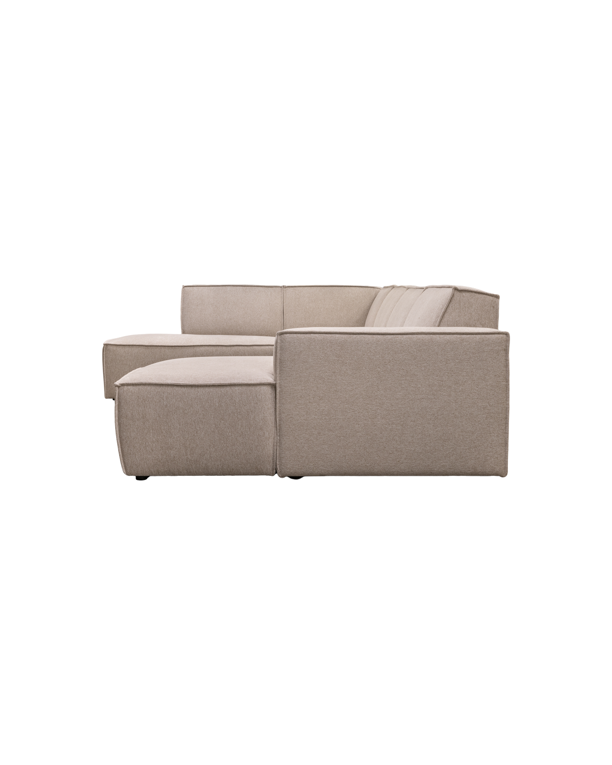 Espada U-sofa, med open end venstre, chaiselong højre, sand