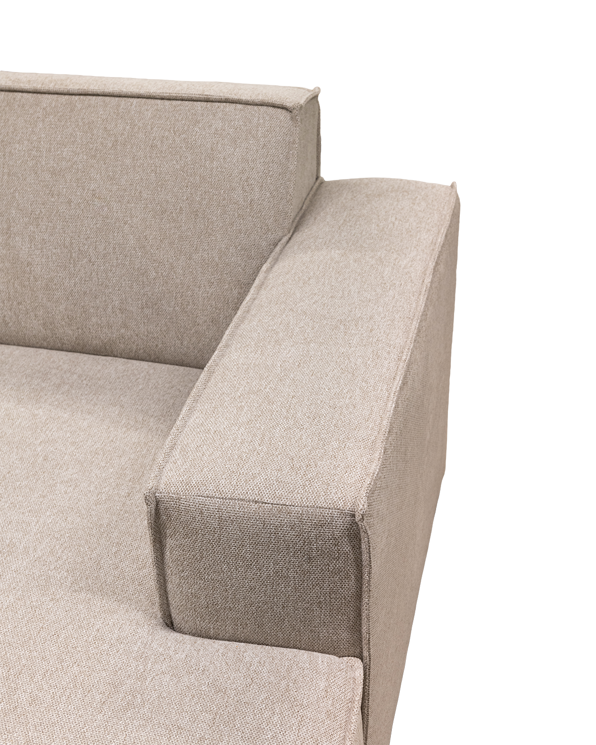Espada U-sofa, med open end venstre, chaiselong højre, sand