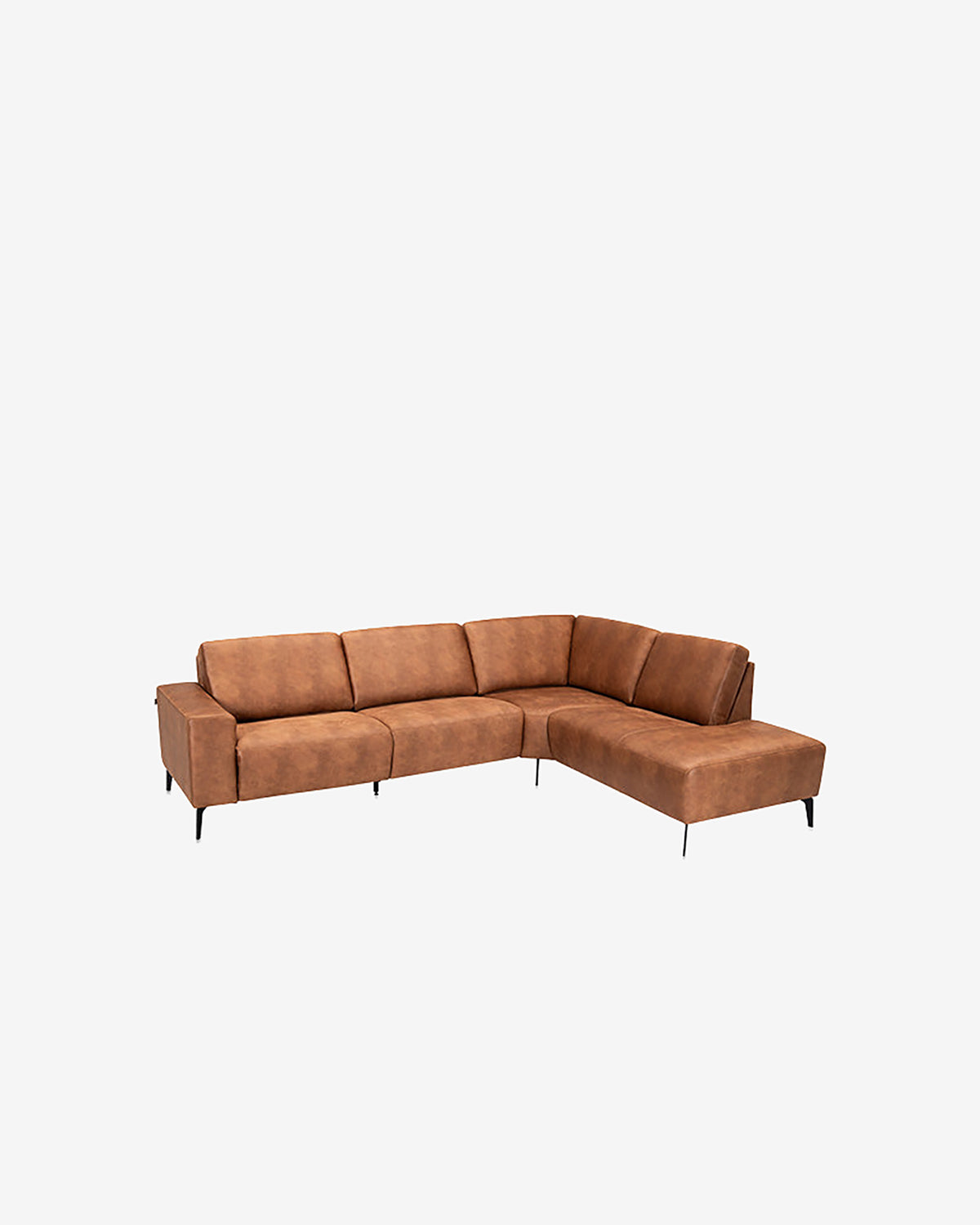 Modu hjørnesofa m/open end, cognac