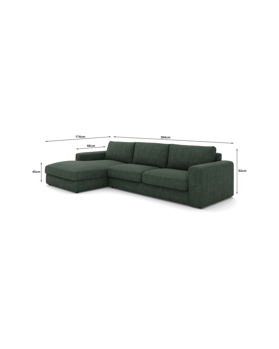 Riva Sofa Chaiseloung venstre