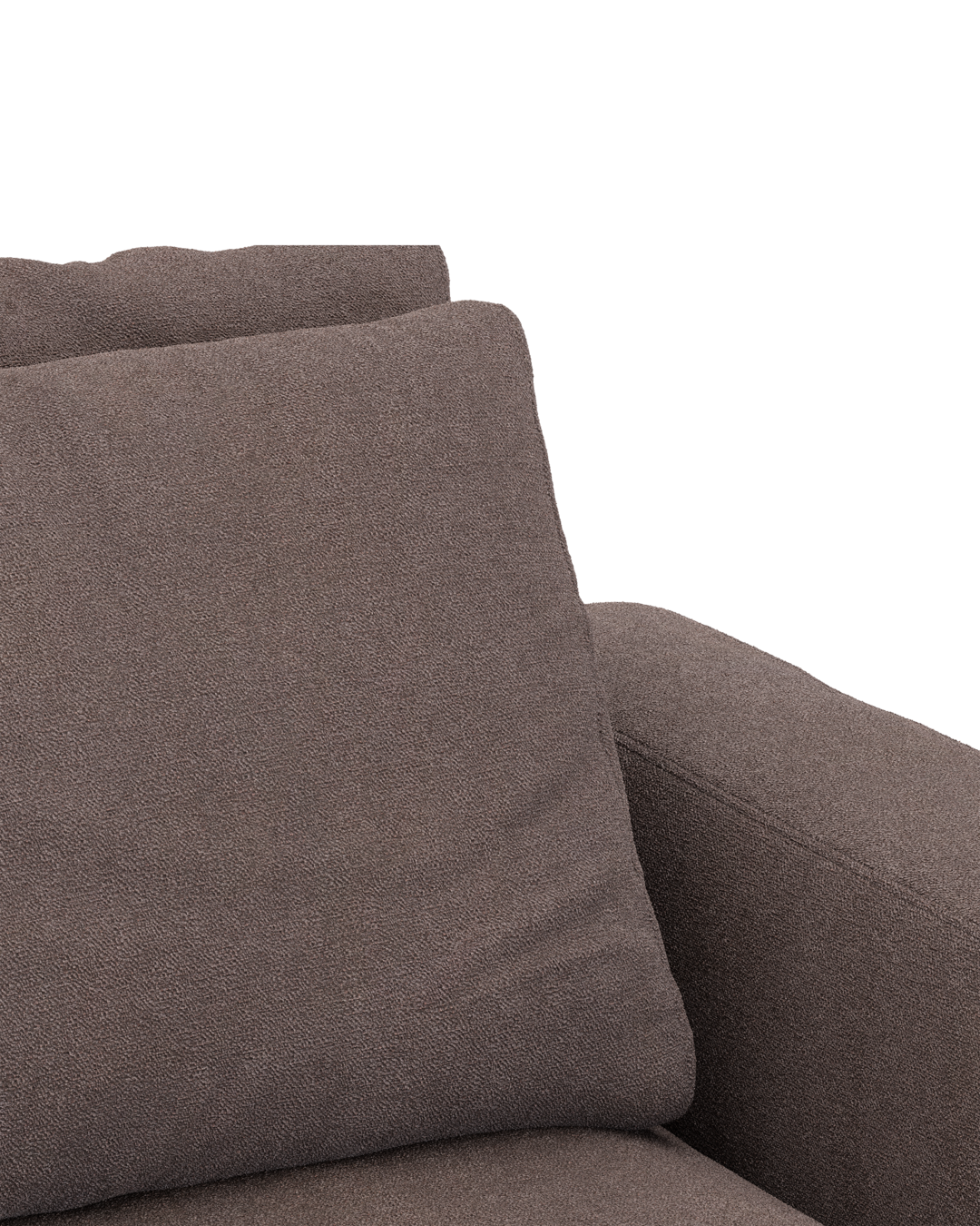 Rio hjørnesofa med pufafslutning venstre og bred arm