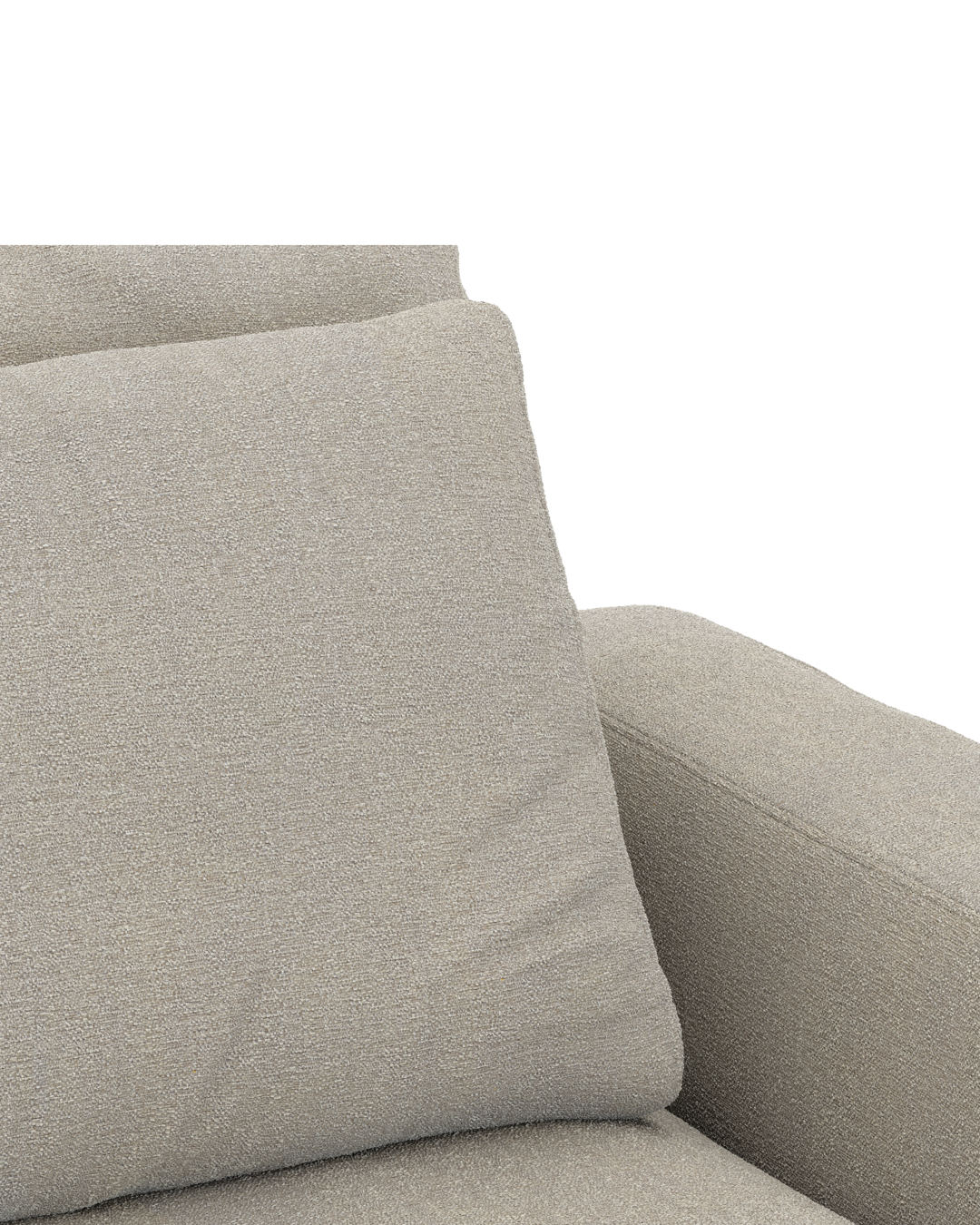 Rio hjørnesofa med pufafslutning venstre og bred arm