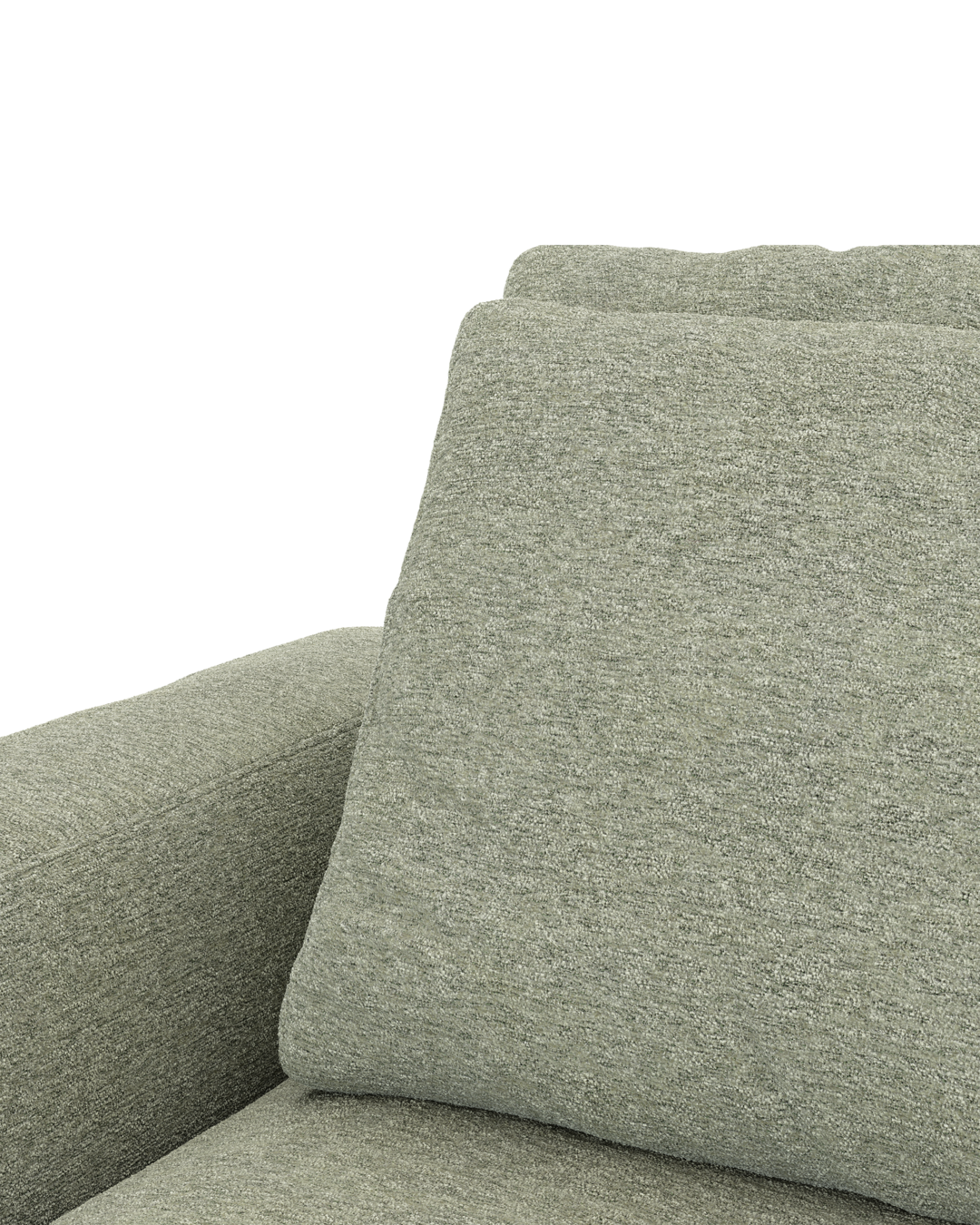 Rio hjørnesofa med pufafslutning højre og bred arm