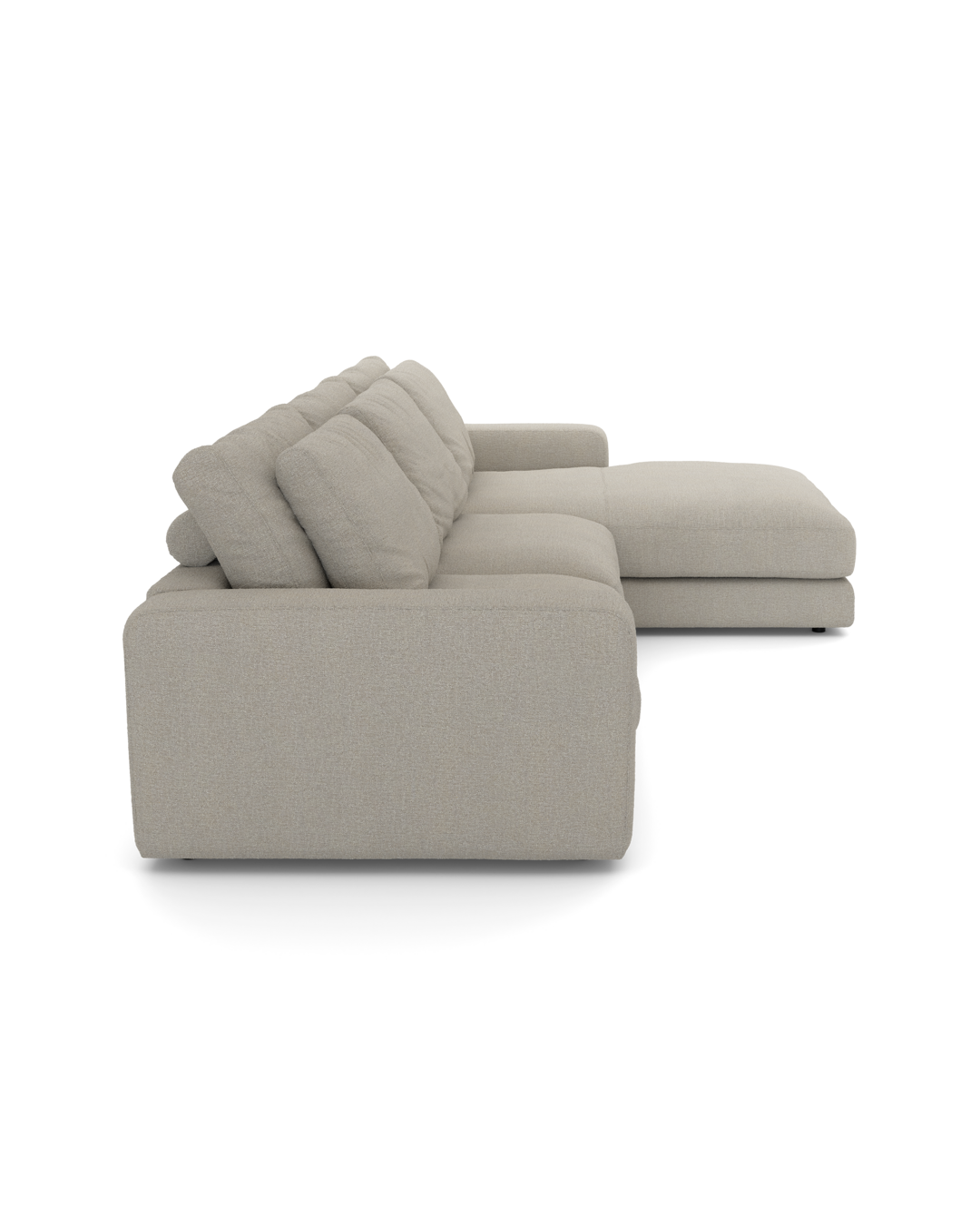 Rio Sofa med chaiseloung højre og bred arm