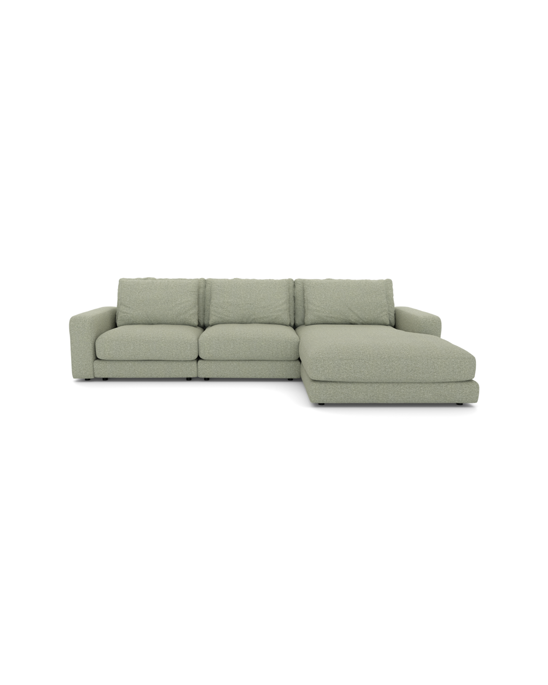 Rio Sofa med chaiseloung højre og bred arm