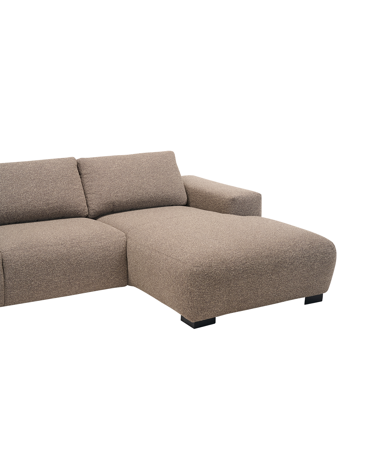 Nomi U-sofa, med chaiselong højre og open end venstre
