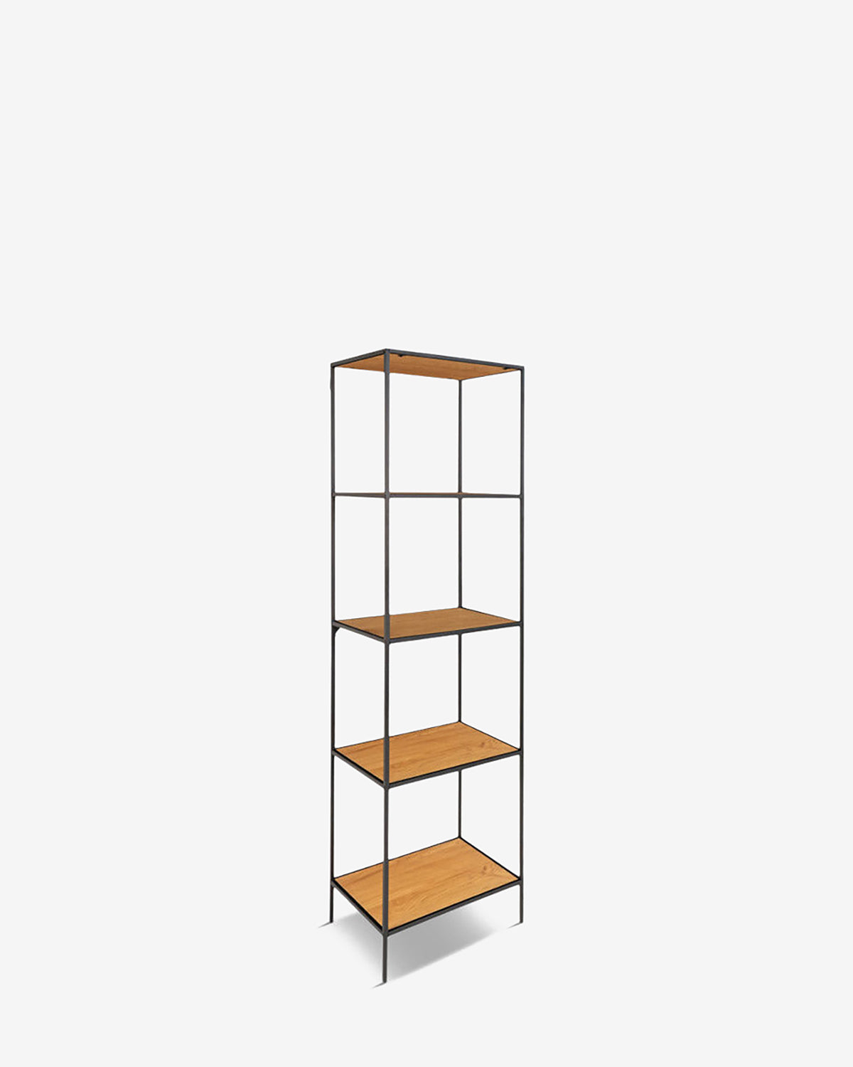 Vista reol 5 hylder, eg/sort