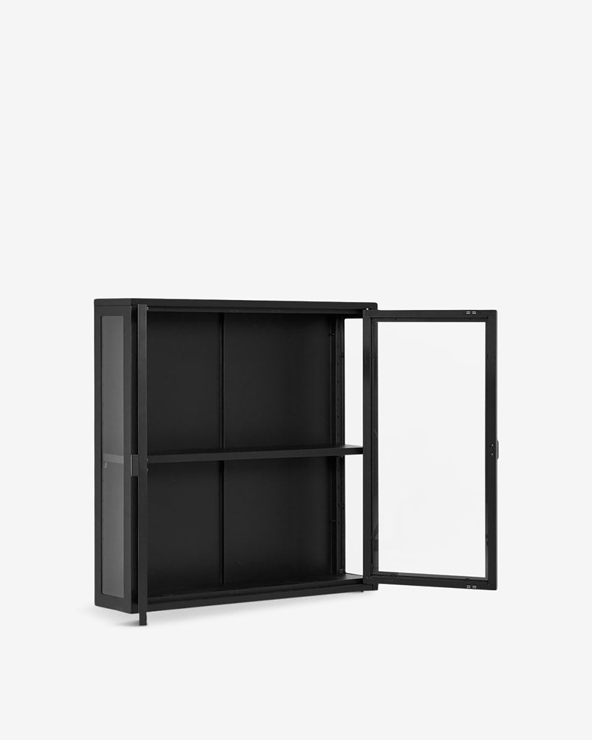 Brisbane vitrine/overskab, sort