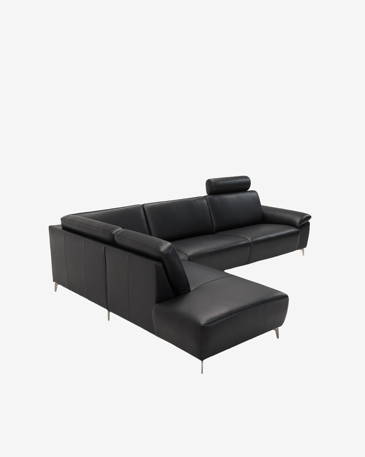 Modu hjørnesofa m/openend, sort læder