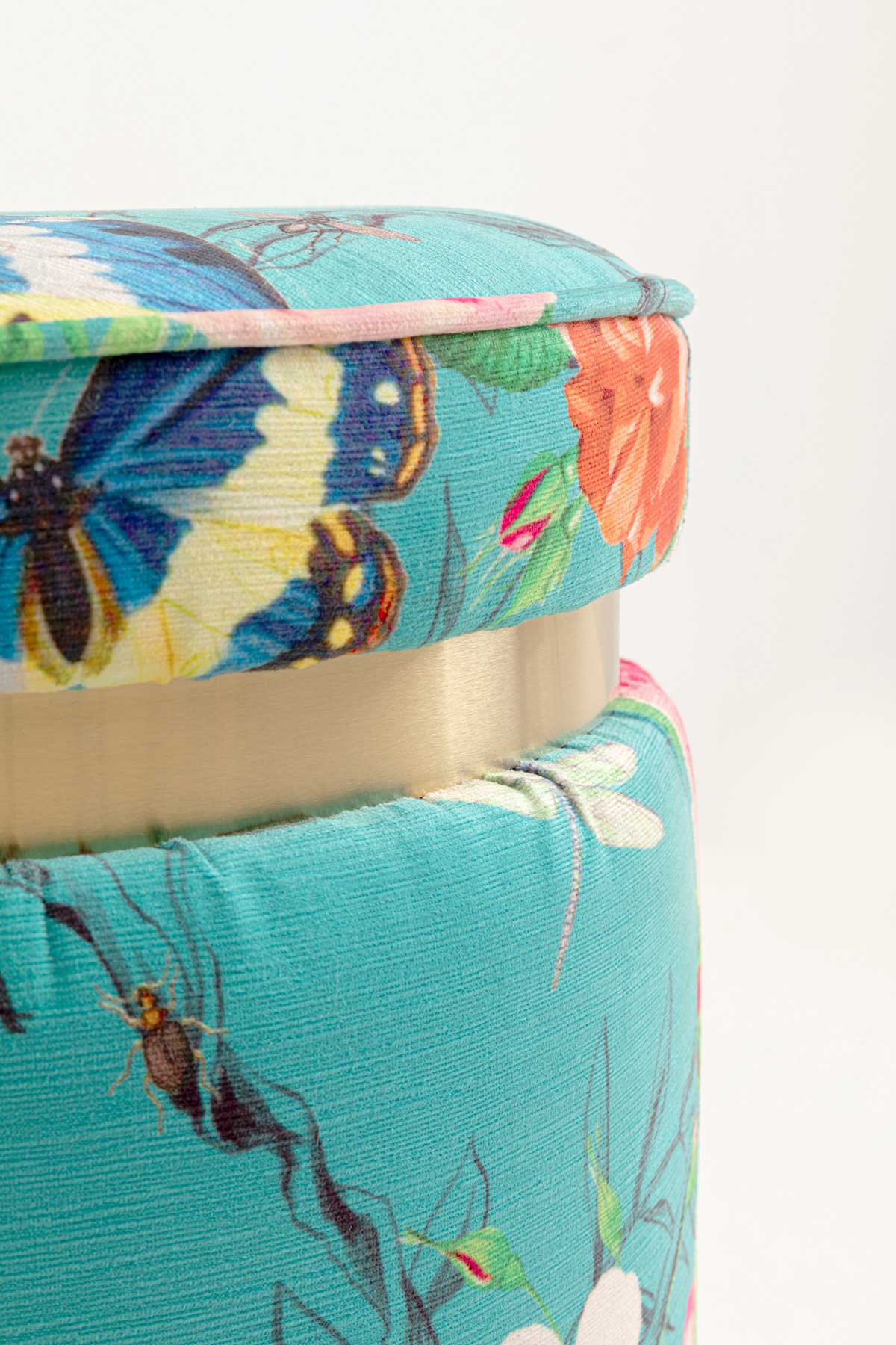 Flower fever puf, blå