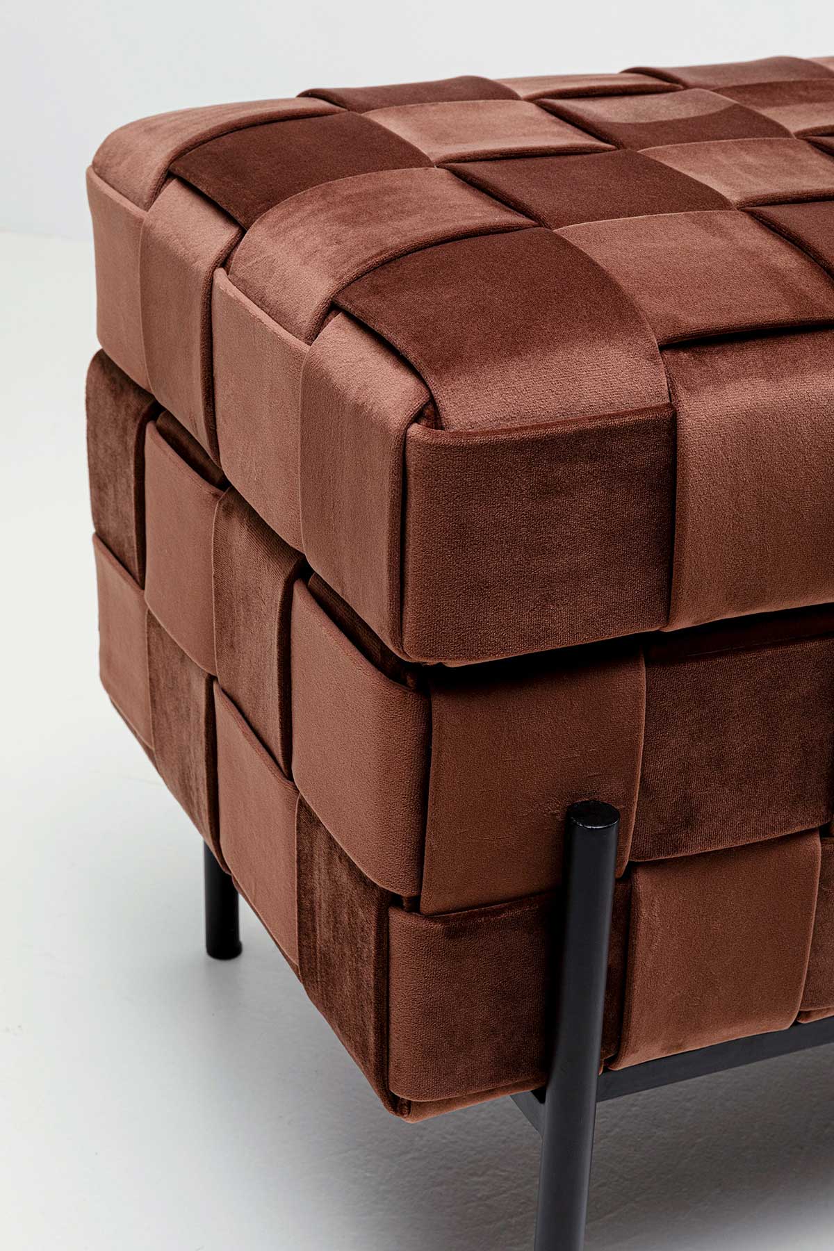 Weave bænk, mocca