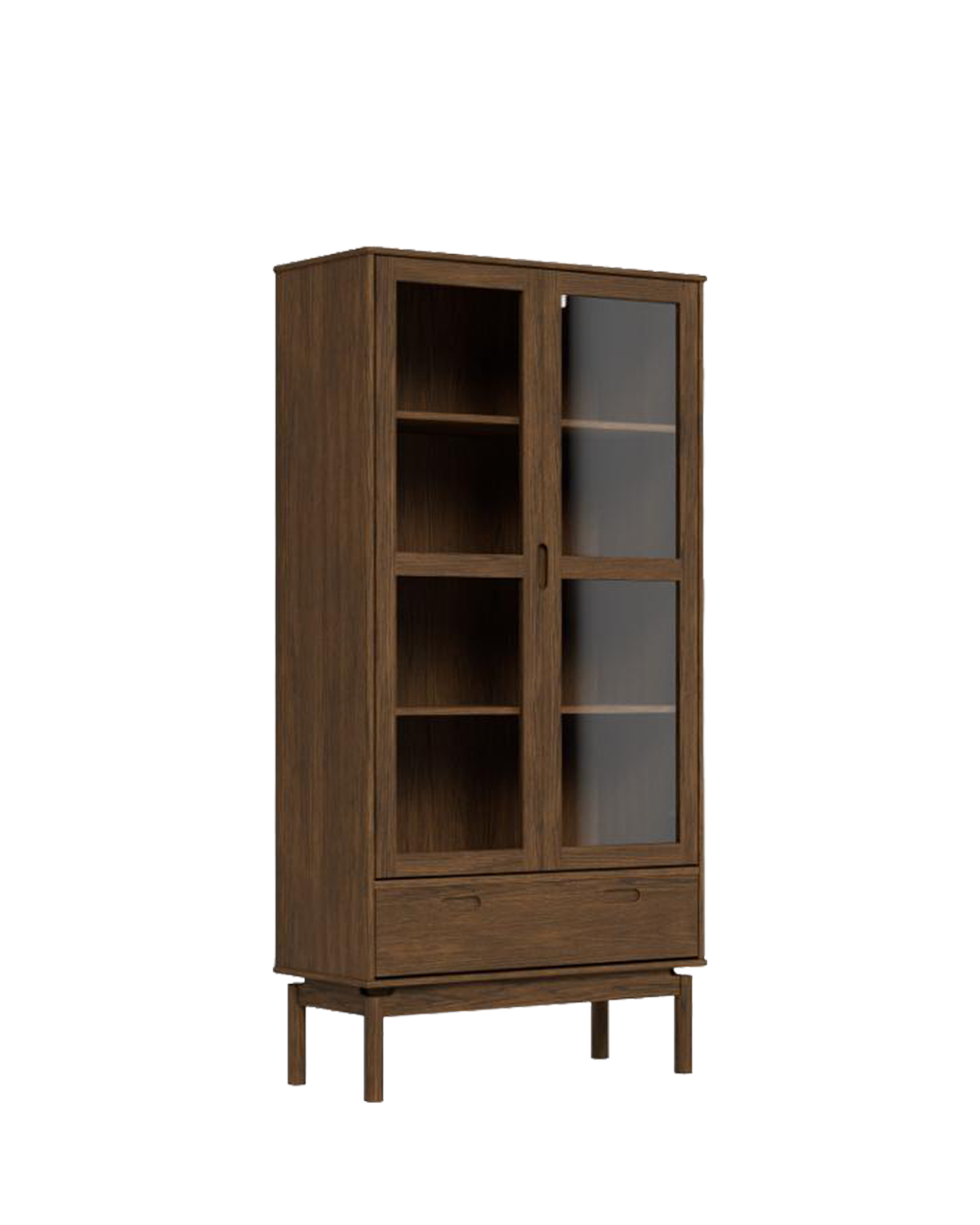 Tucson vitrine, røget eg