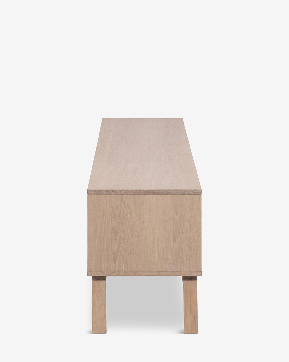 Linley tv-bord, hvidpigmenteret eg