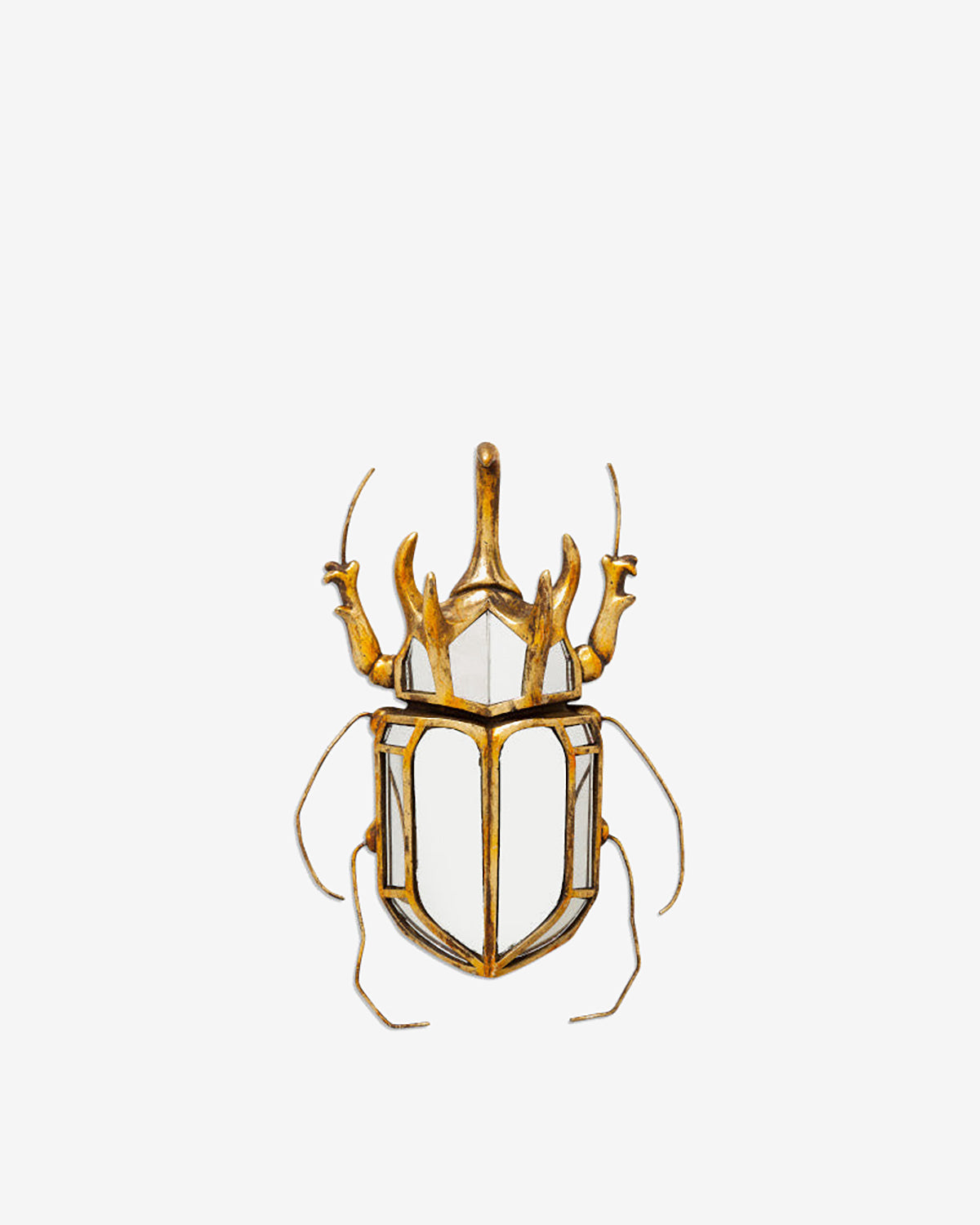 Bille vægspejl, messing