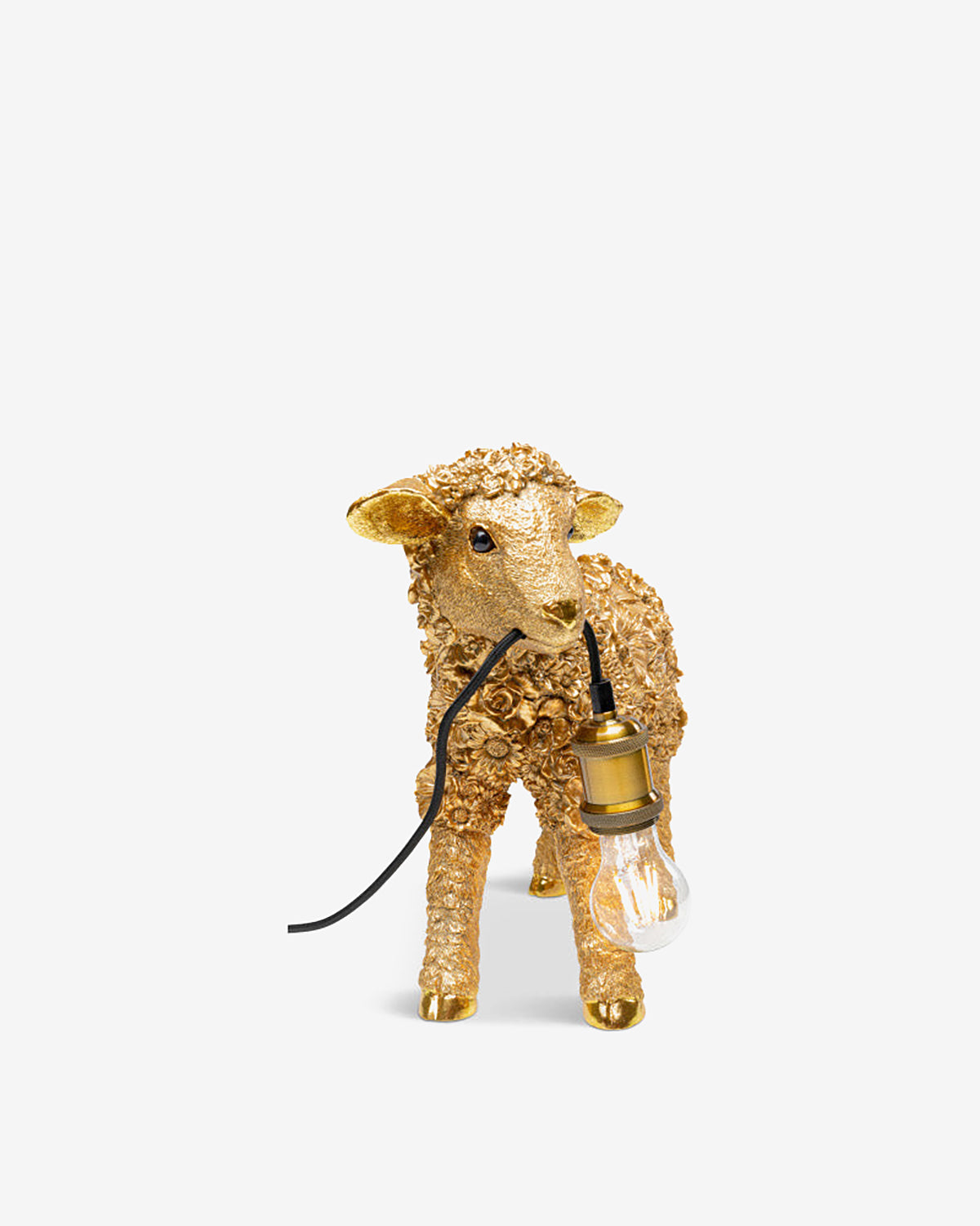 Flower sheep bordlampe, guld