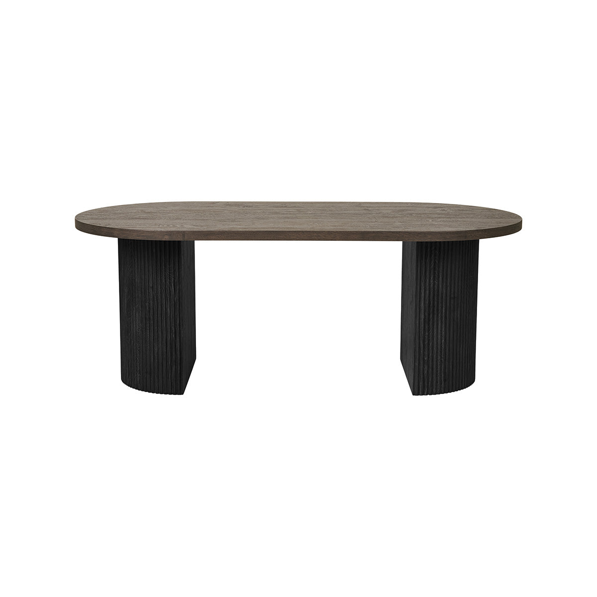 Avella Sofabord oval, mørk brun