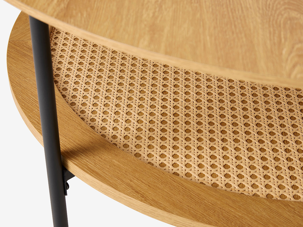 Alva sofabord, natur, rundt