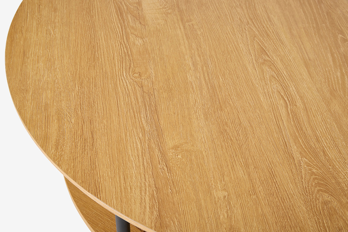 Alva sofabord, natur, rundt