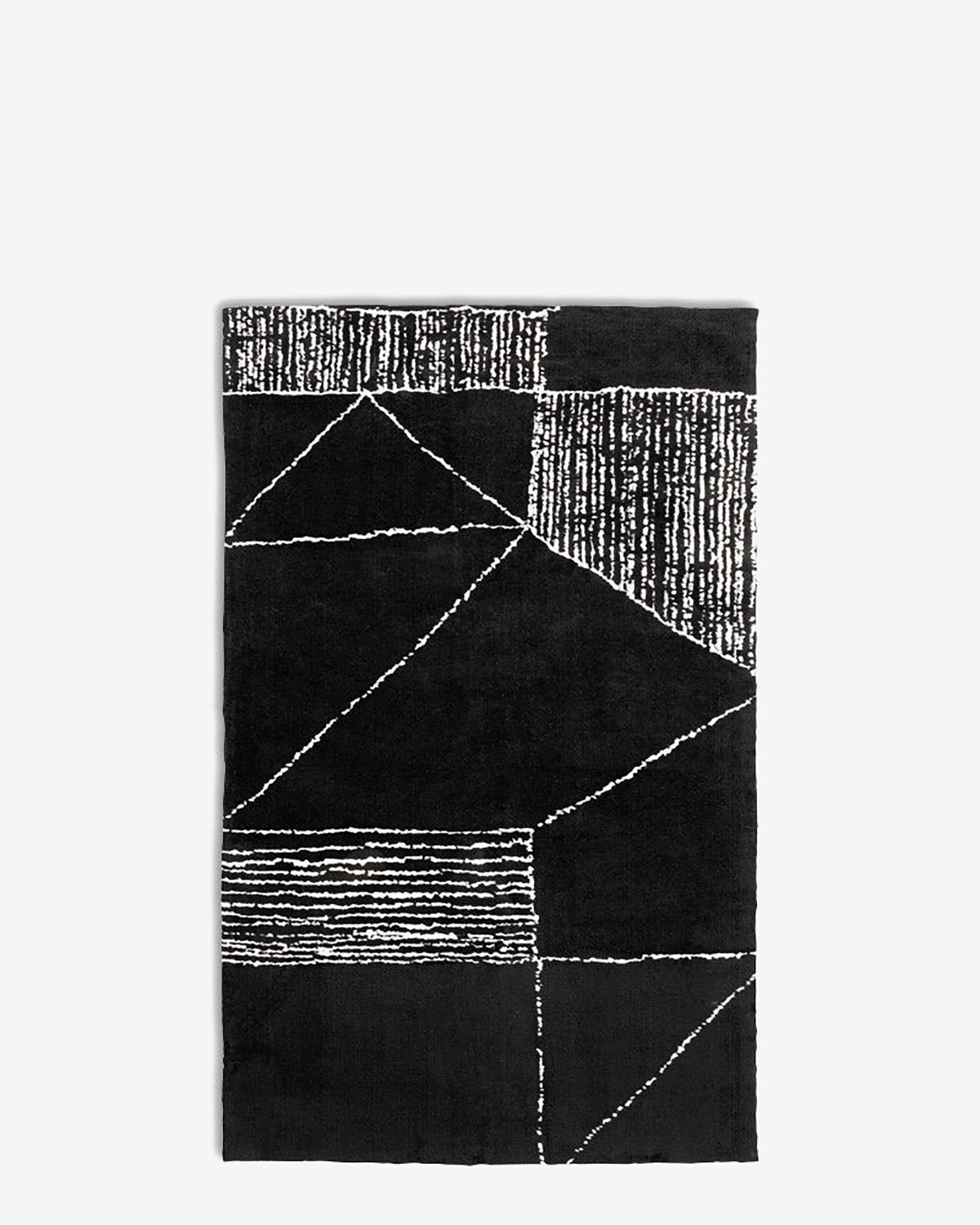 Opaco tæppe sort/hvid 170x240cm