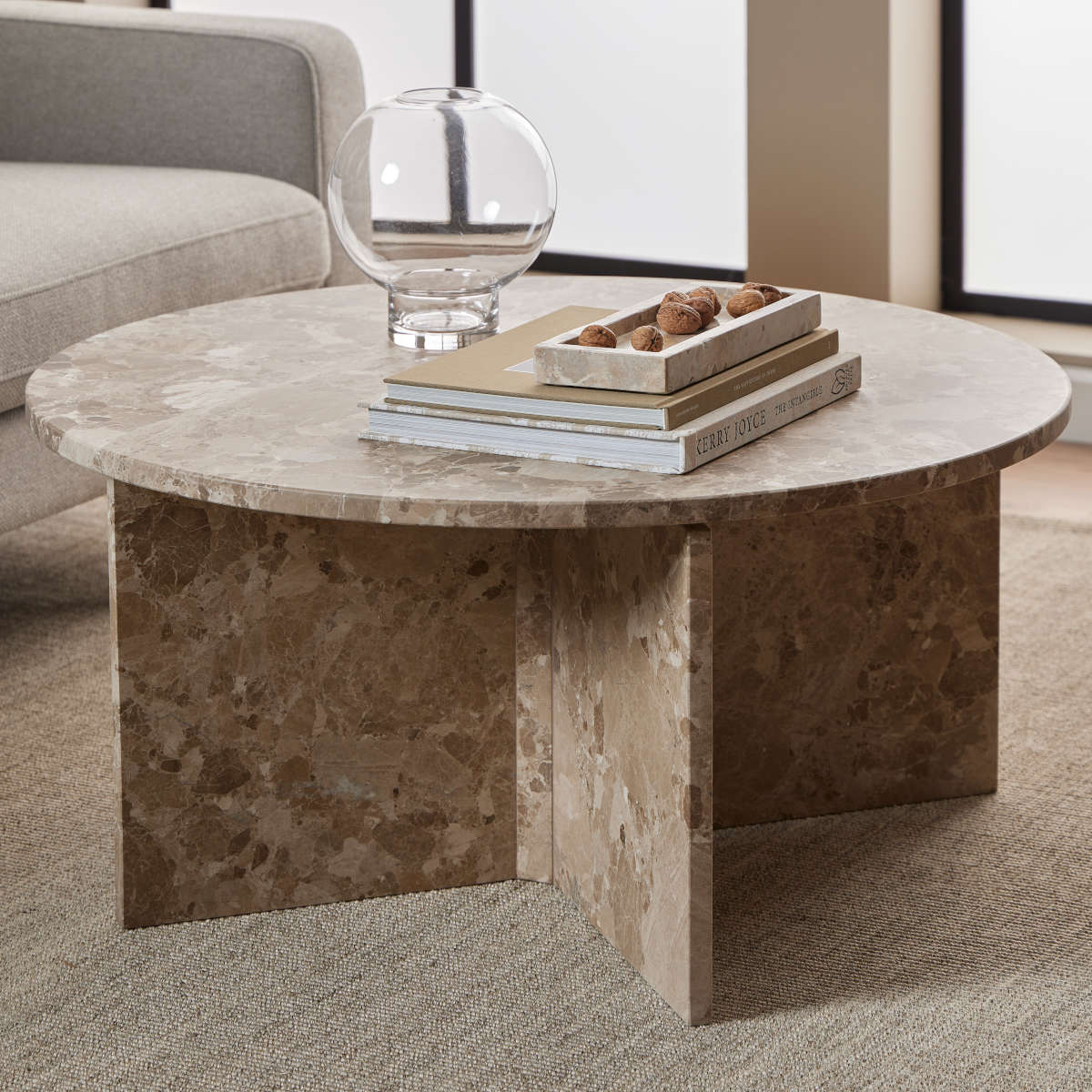 Vega sofabord, latte marmor