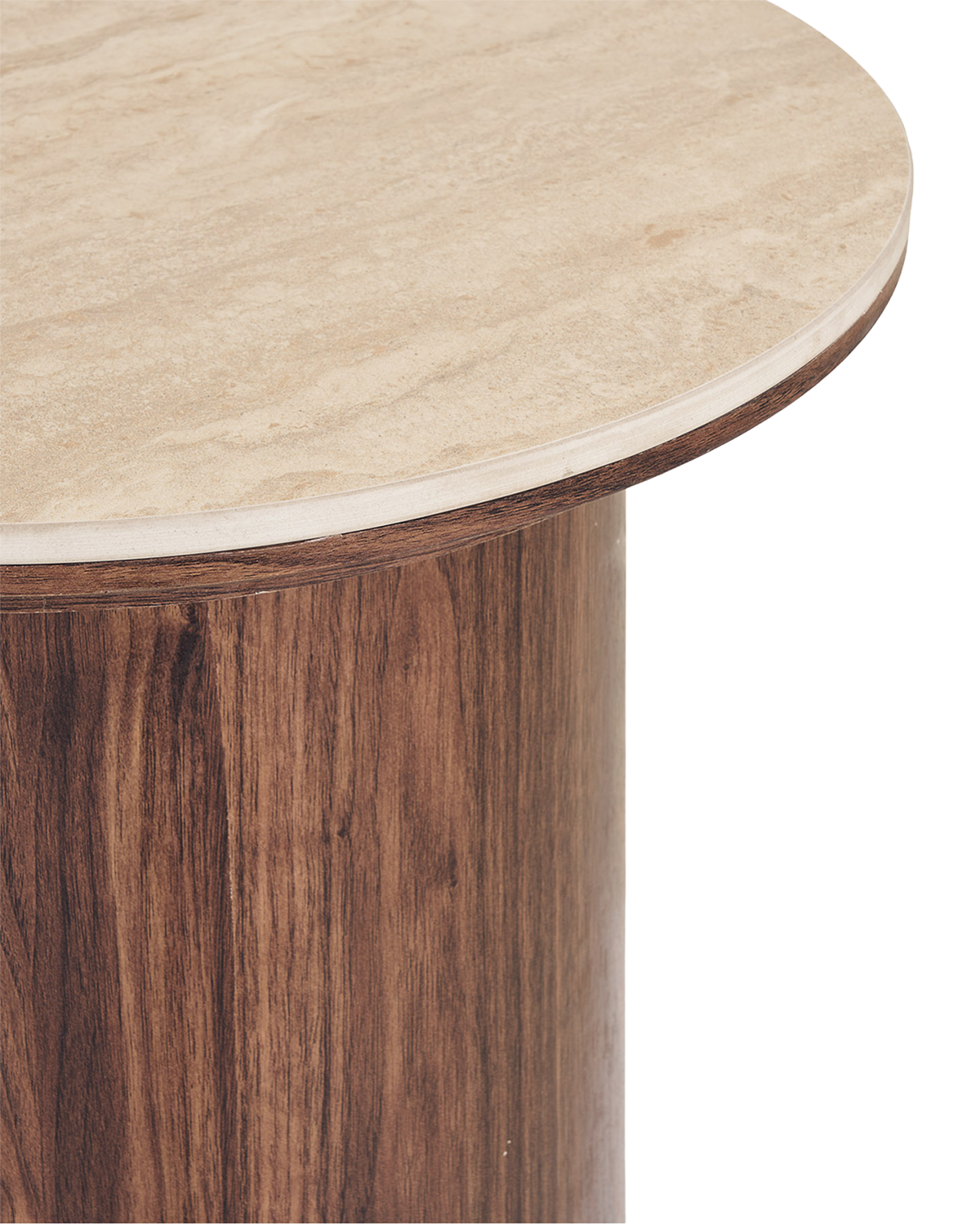 Livano hjørnebord rundt, Keramik Ø45 cm