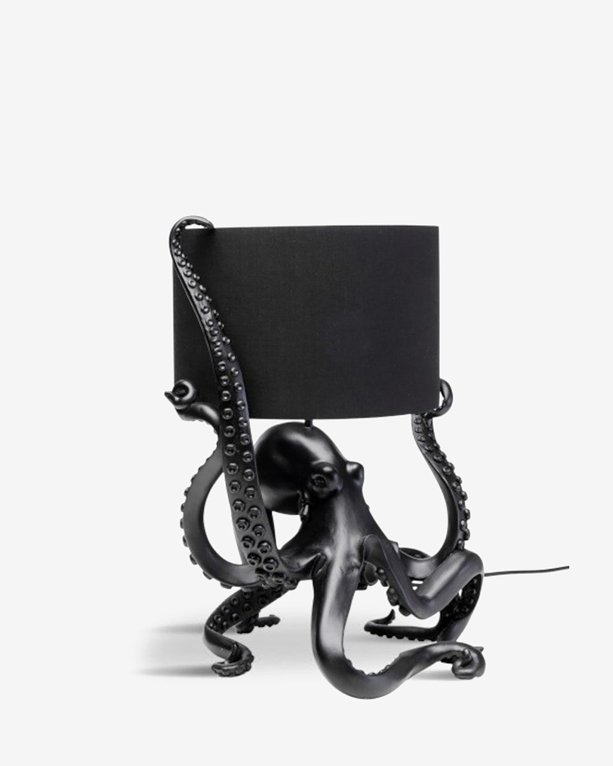 Octopus lampe, sort