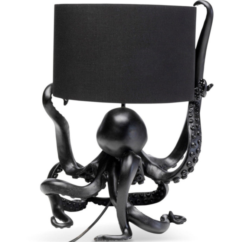 Octopus lampe, sort