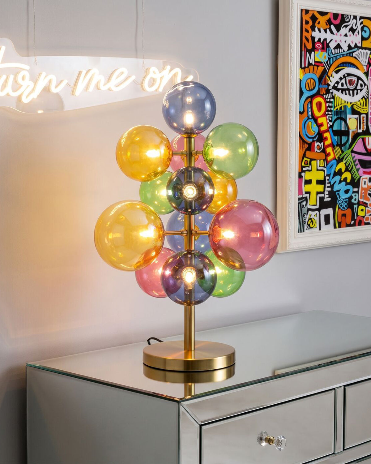 Scala Balls, Bordlampe Colore 62cm