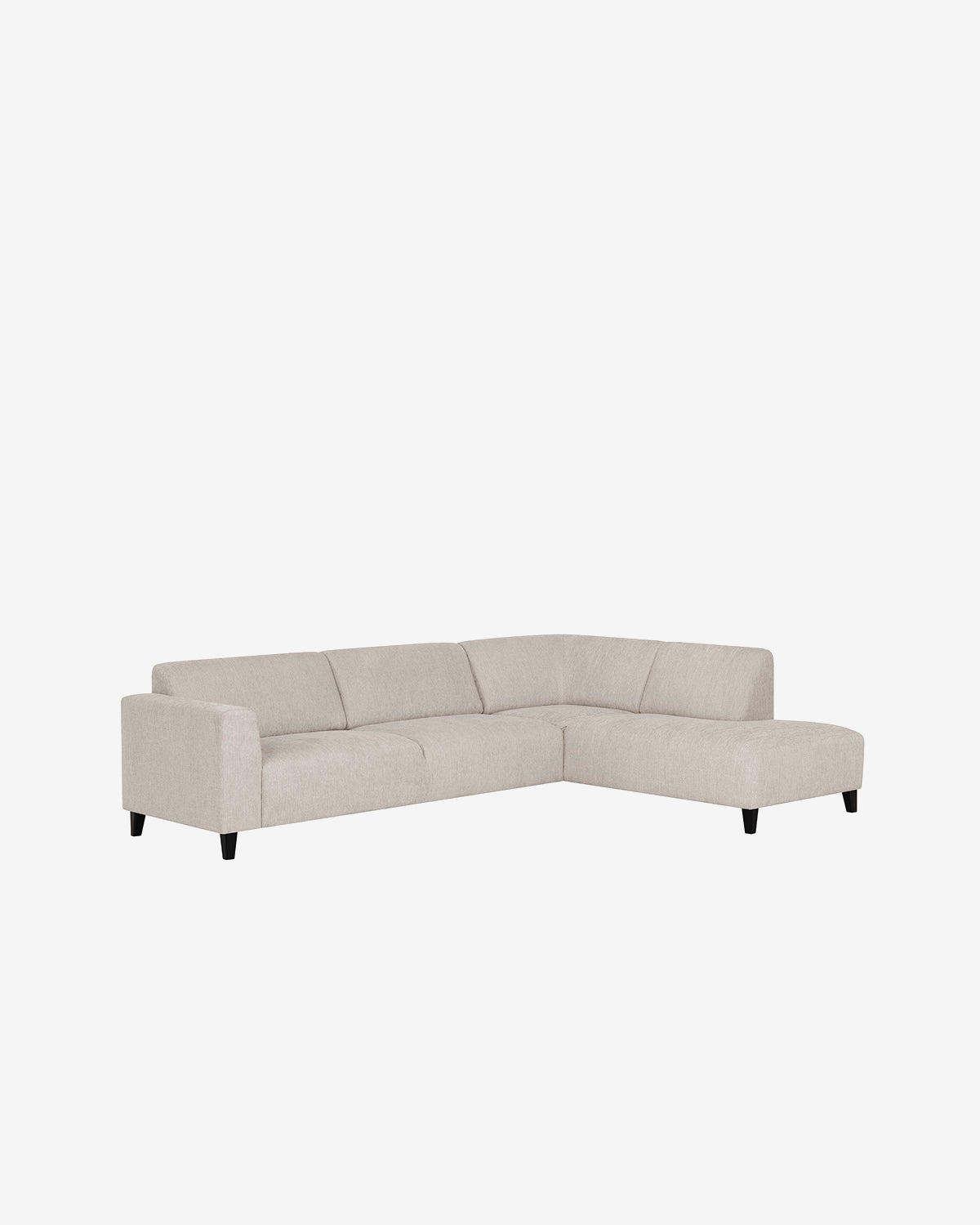 Amalfi hjørnesofa m/open end, beige
