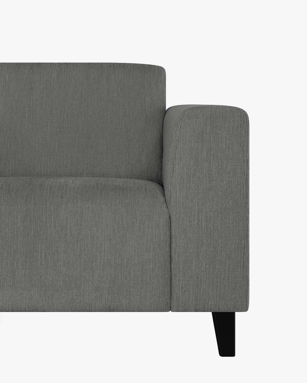 Amalfi 3 pers. m/chaiselong, charcoal