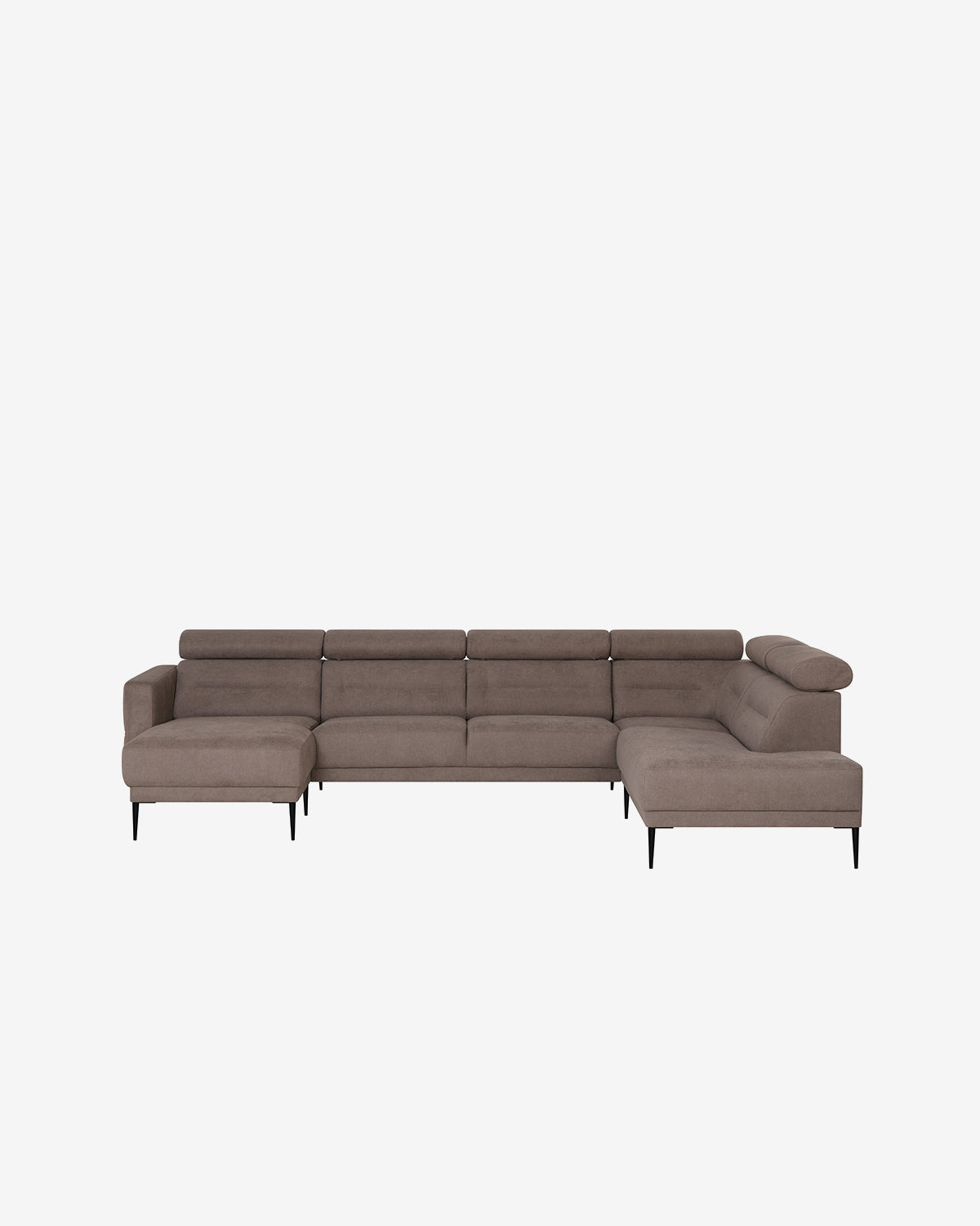 Vizion U-hjørnesofa, lys brun