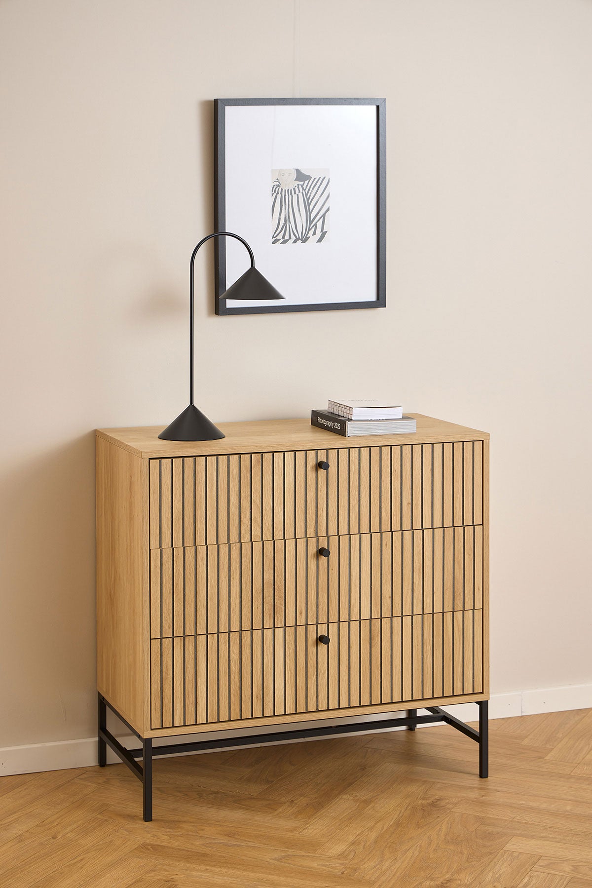 Albany kommode, 3 skuffer