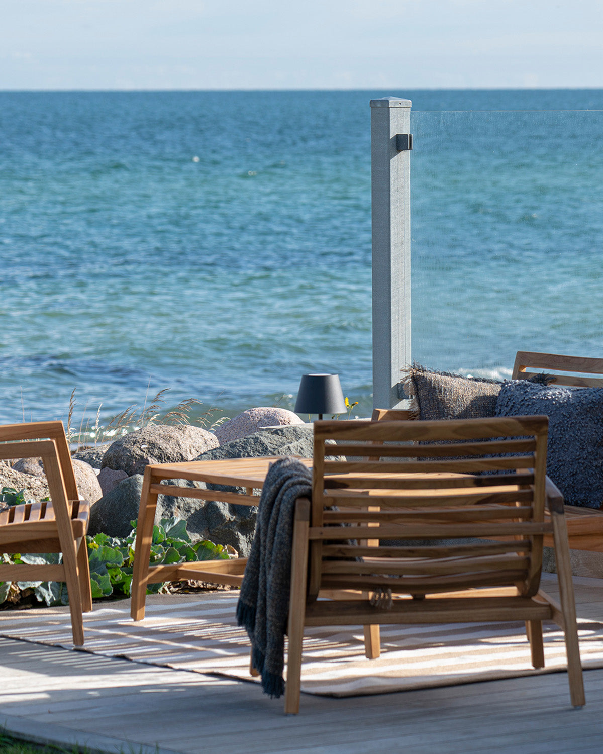 Santander loungesæt, teak natur