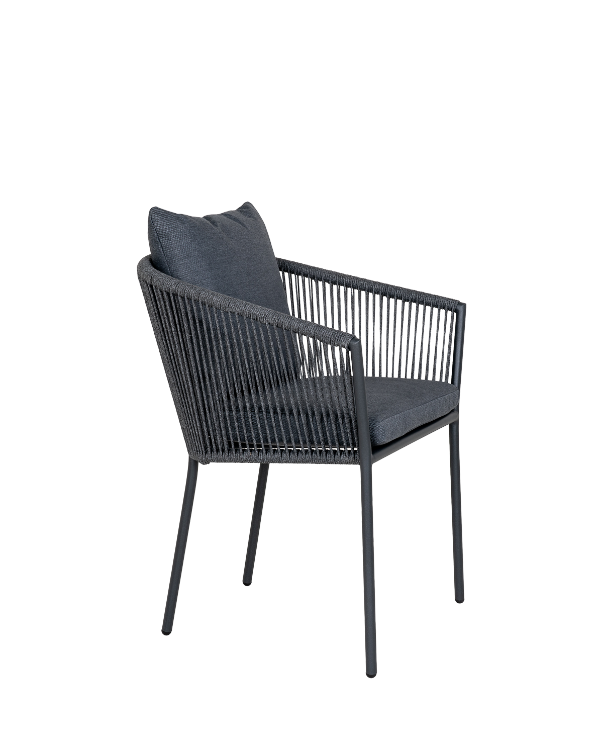 Salerno havestol, grå/sort