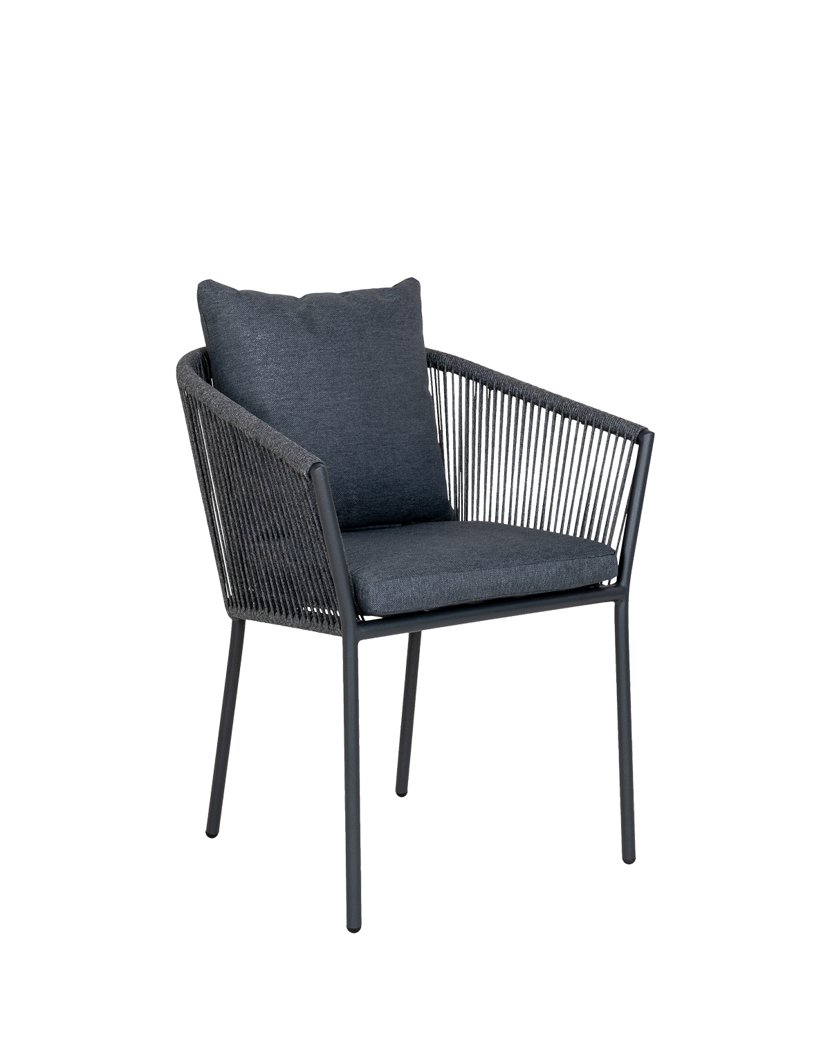 Salerno havestol, grå/sort