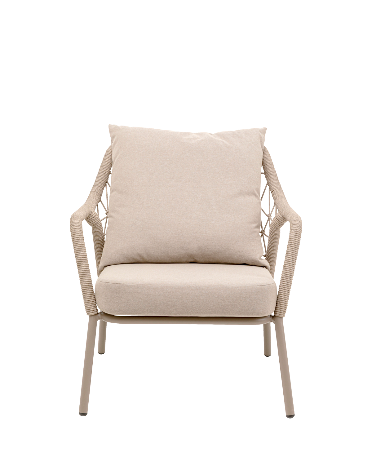 Milos lounge stol, taupe