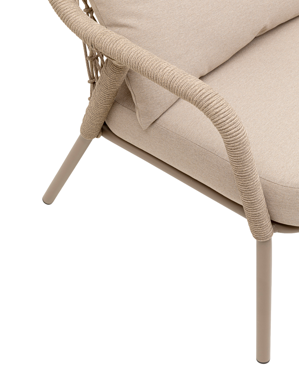 Milos lounge stol, taupe