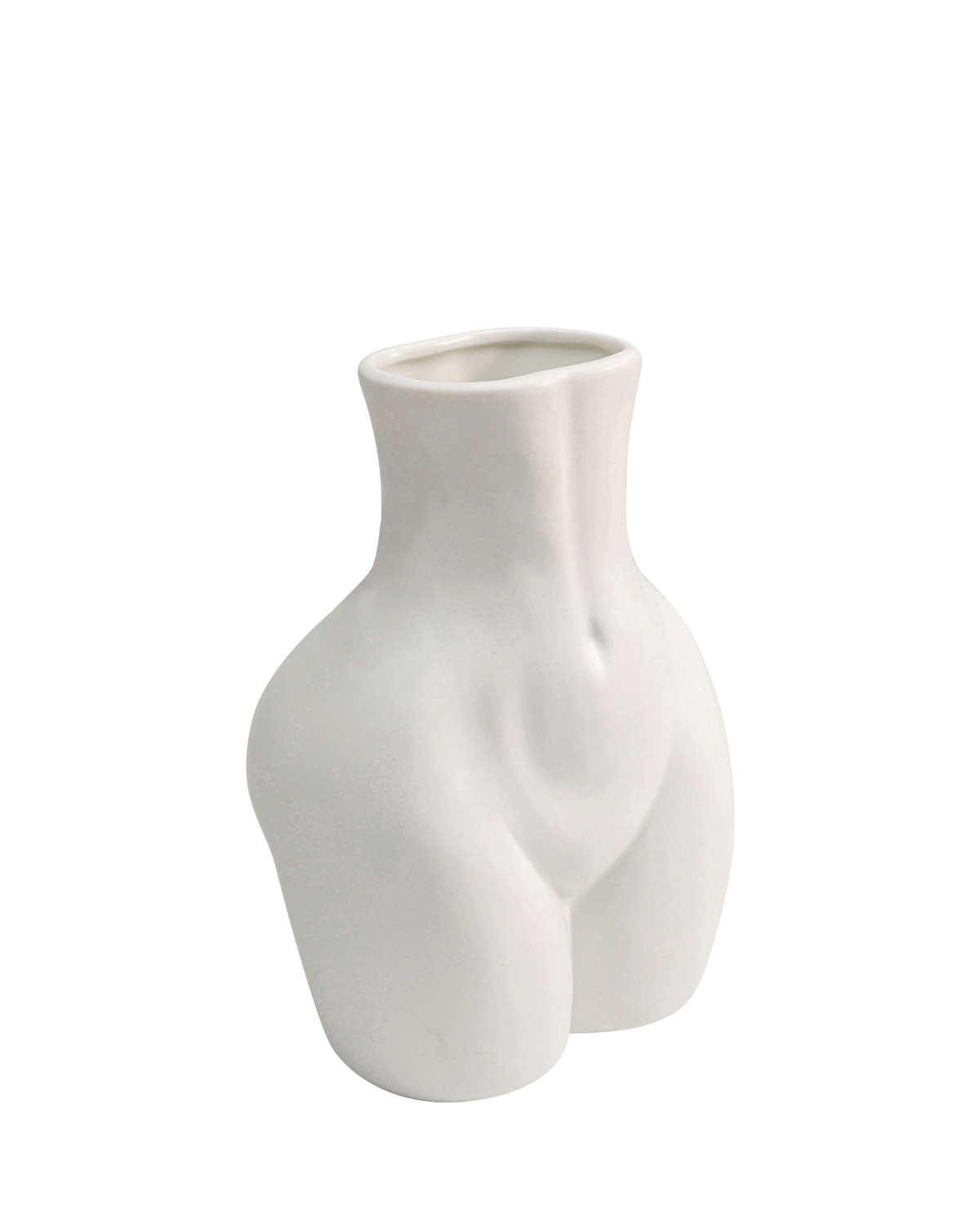 Donna vase lille, hvid