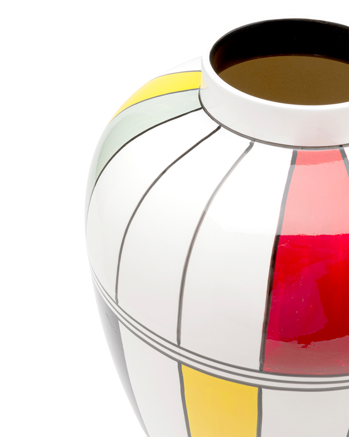 Primary shades vase