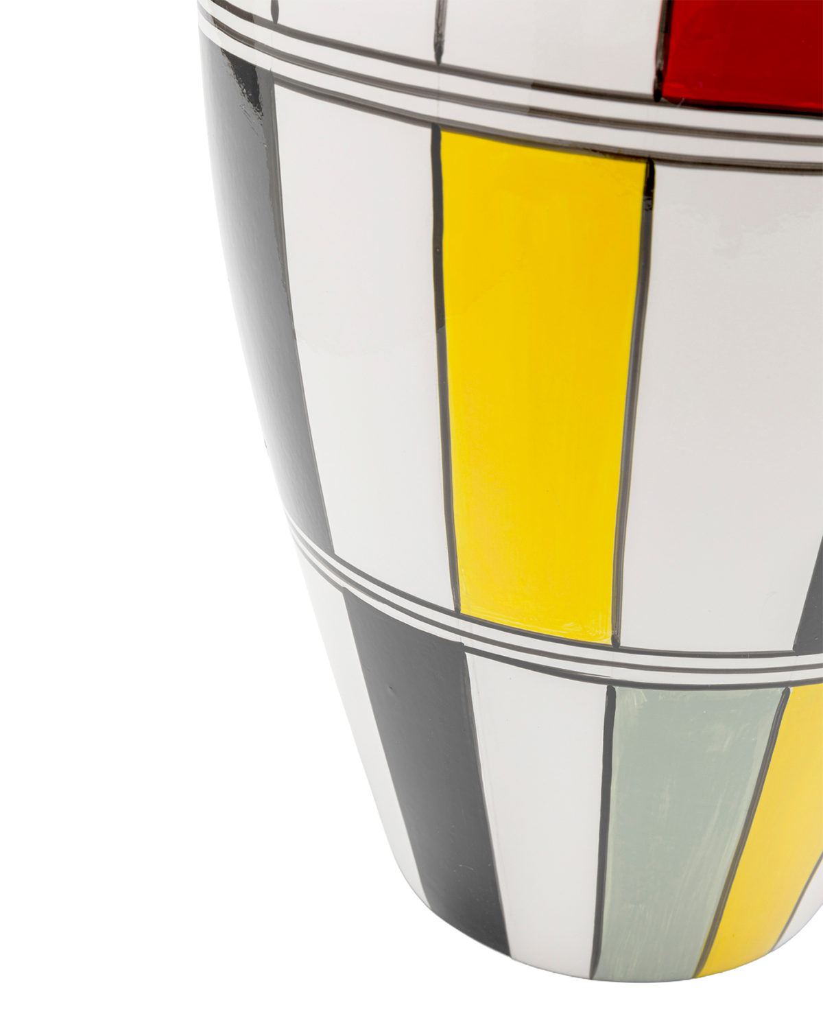 Primary shades vase