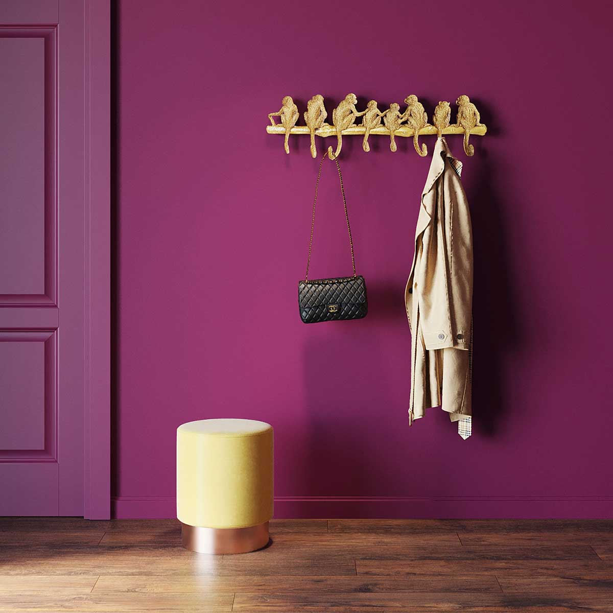 Monkey hook knagerække